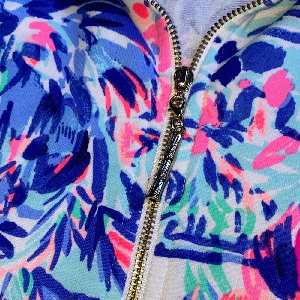 Lily Pulitzer xs zip up pink blue green